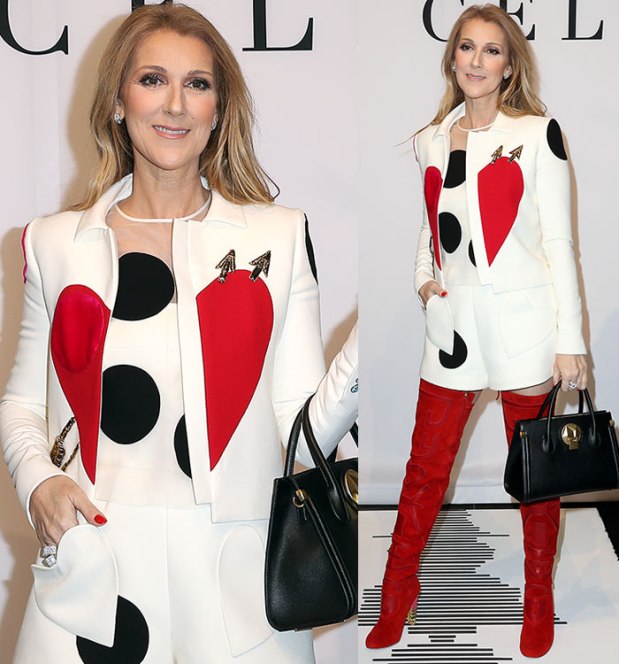Celine-Dion-Schiaparelli-Couture-outfit-red-boots